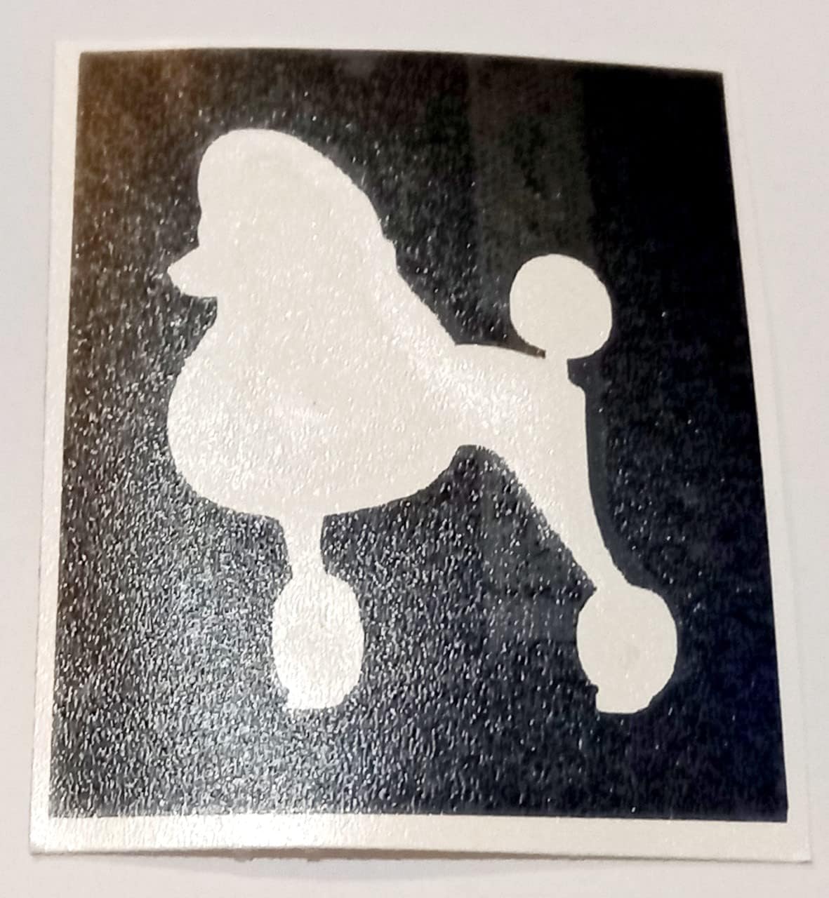 10 x Poodle Dog Stencils for Etching on Glass Gift Present Glassware Hobby Craft