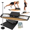 Aeroski Exercise Machine, Ski Training Machine, With Removable Seat Cushion and Silent Rollers, 150kg Load-Bearing Capacity, 0-100kg Adjustable Resistance, For Home, Gym