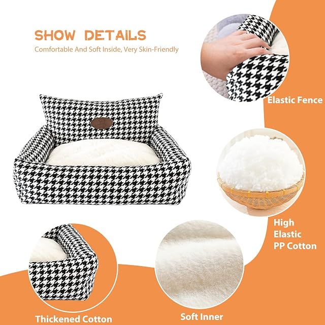 Foto 4 de 7 de PETCUTE Cama para Perros Medianos y Grandes,Super Cómoda Camas para Mascotas con Fondo Antideslizante,Sofá…