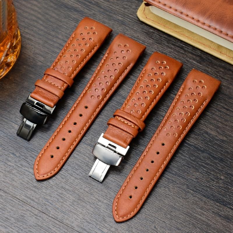 Sangle de montre incurvée en cuir de vache robuste pour séries Multifort M025.627 - 7
