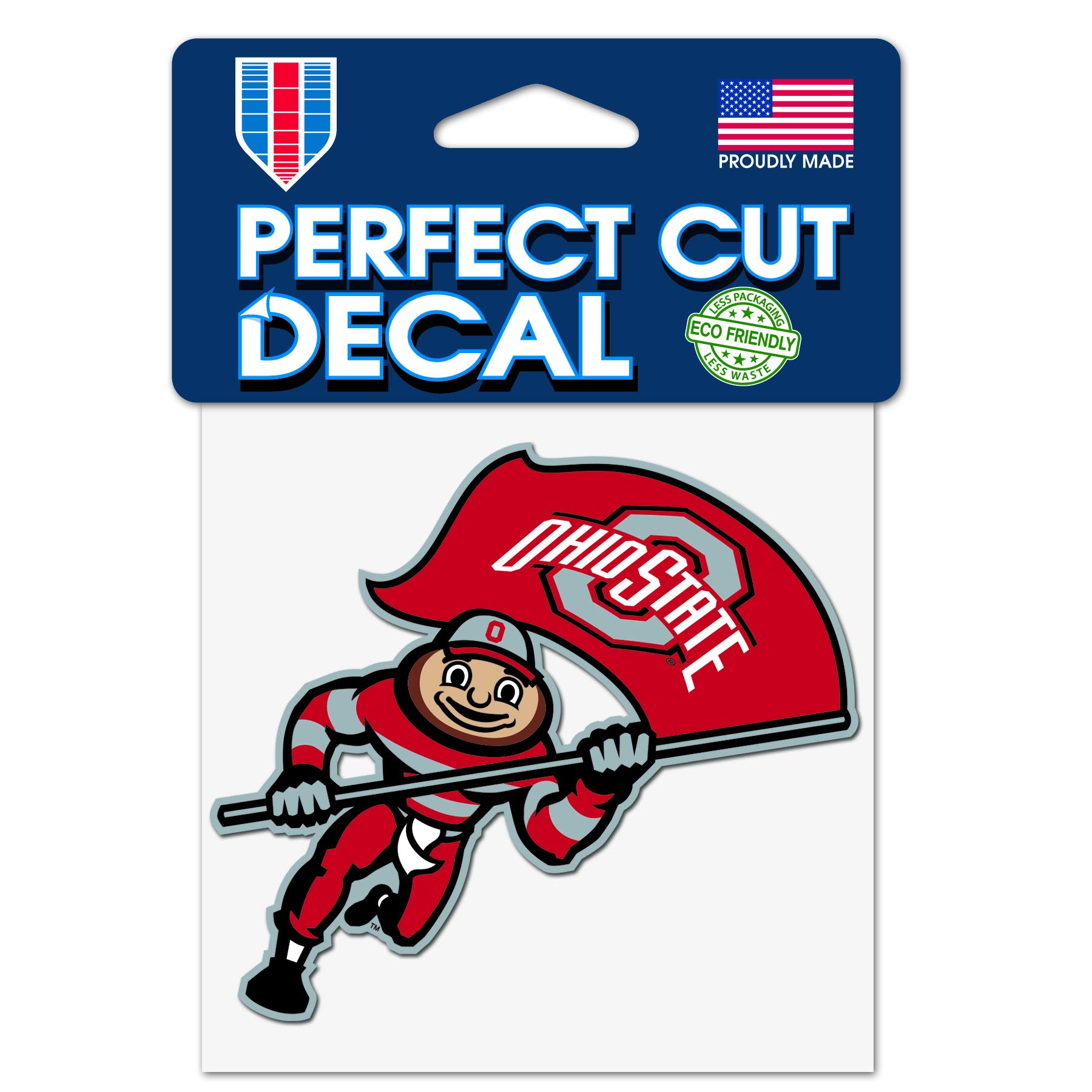 WinCraft Ohio State Buckeyes Brutus Buckeye 4x4 perfekt geschnittener Aufkleber
