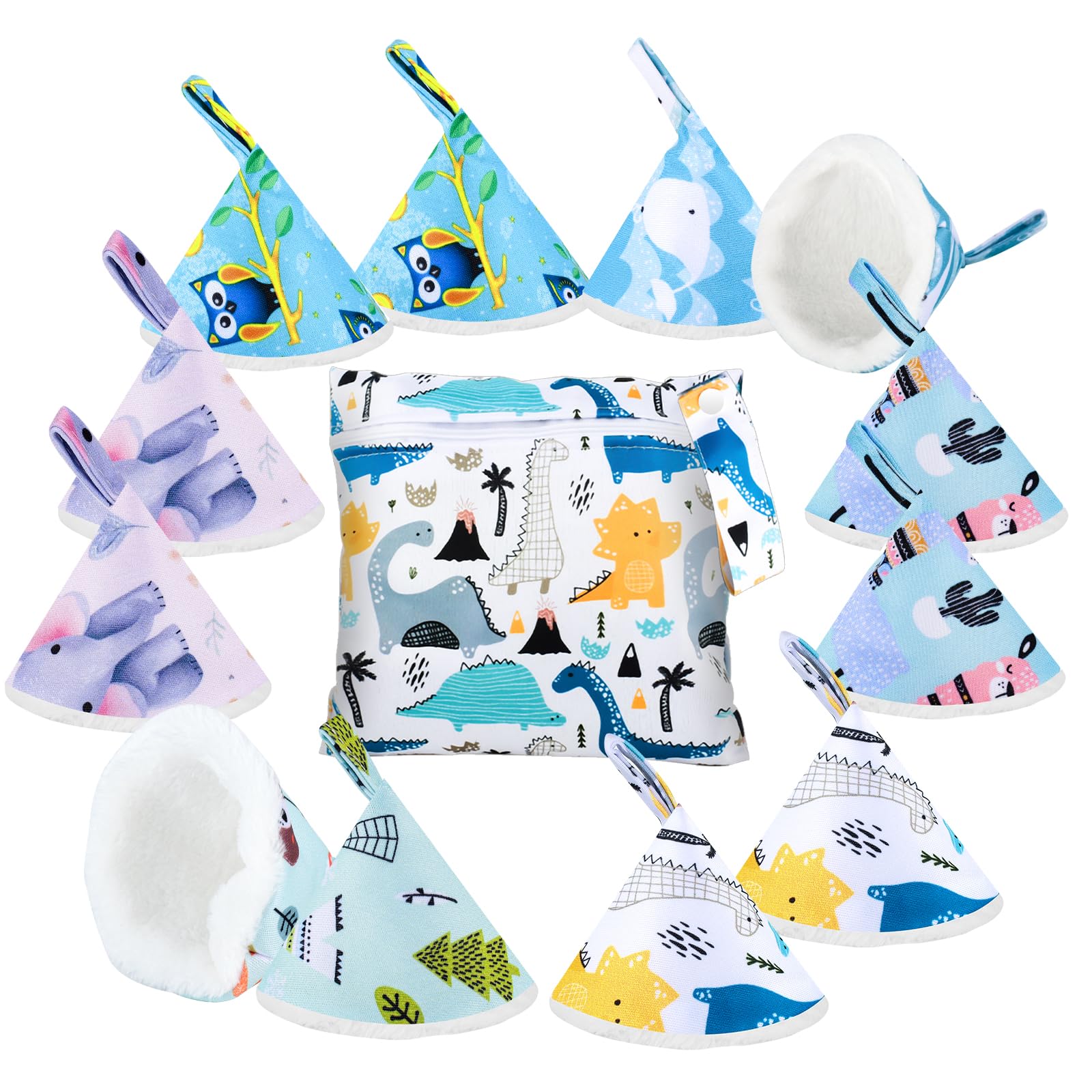 Pipi Tipi Lot de 12 couches pour bébé garçon Pee Teepee et 1 sac à, forte absorption d'eau, pour rester au sec lors du changement des, accessoires de changement de couches pour garçon