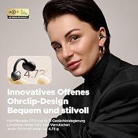 SoundPEATS POP Nyitott Vezeték Nélküli Fülhallgató, Könnyű Bluetooth 5.4, 30 Órás Üzemidő, Csíptethető, IPX5 Vízálló, Sportoláshoz, Futáshoz 2