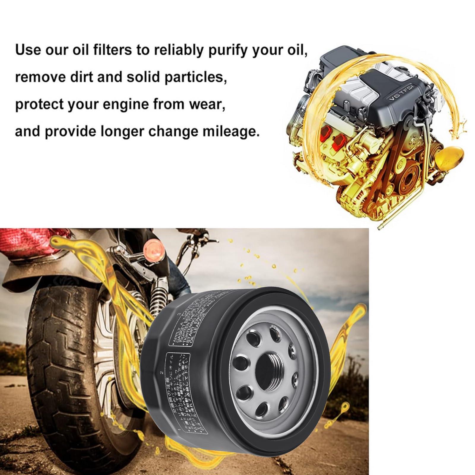 Amazon.com: TIANYAN 12 050 01-S Oil Filter, Replace KH-12-050-01-S