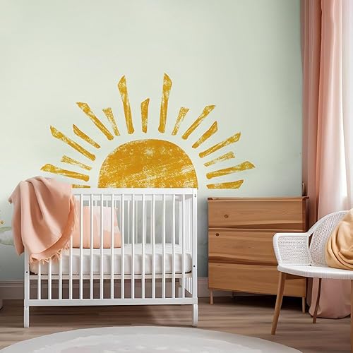 Miniatura 5 de DEKOSH Decoración de pared Sunshine para dormitorio, calcomanías de pared grandes para guardería