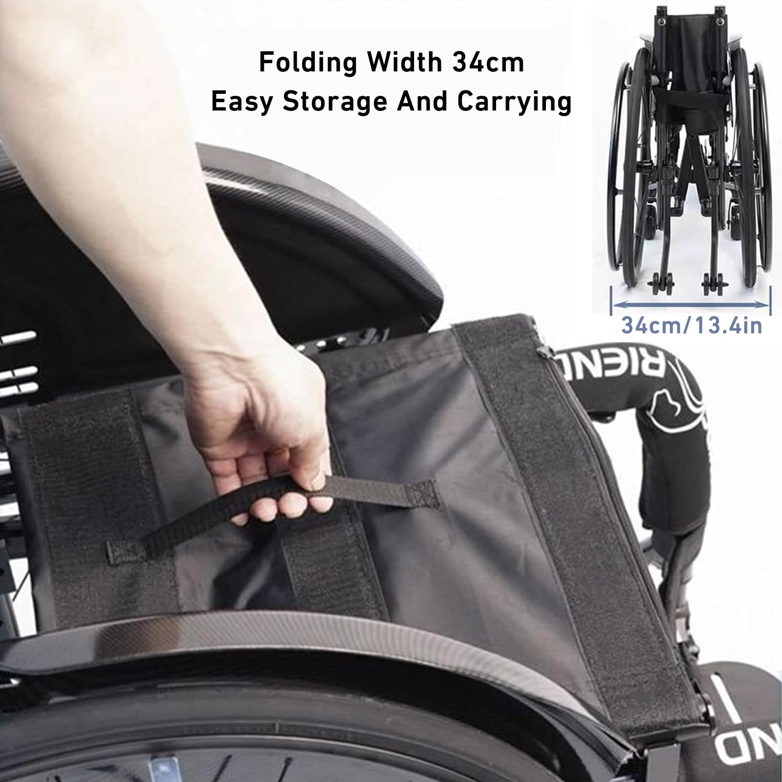 Silla de ruedas manual ligera y portátil, silla de ruedas plegable de aleación de aluminio para adultos