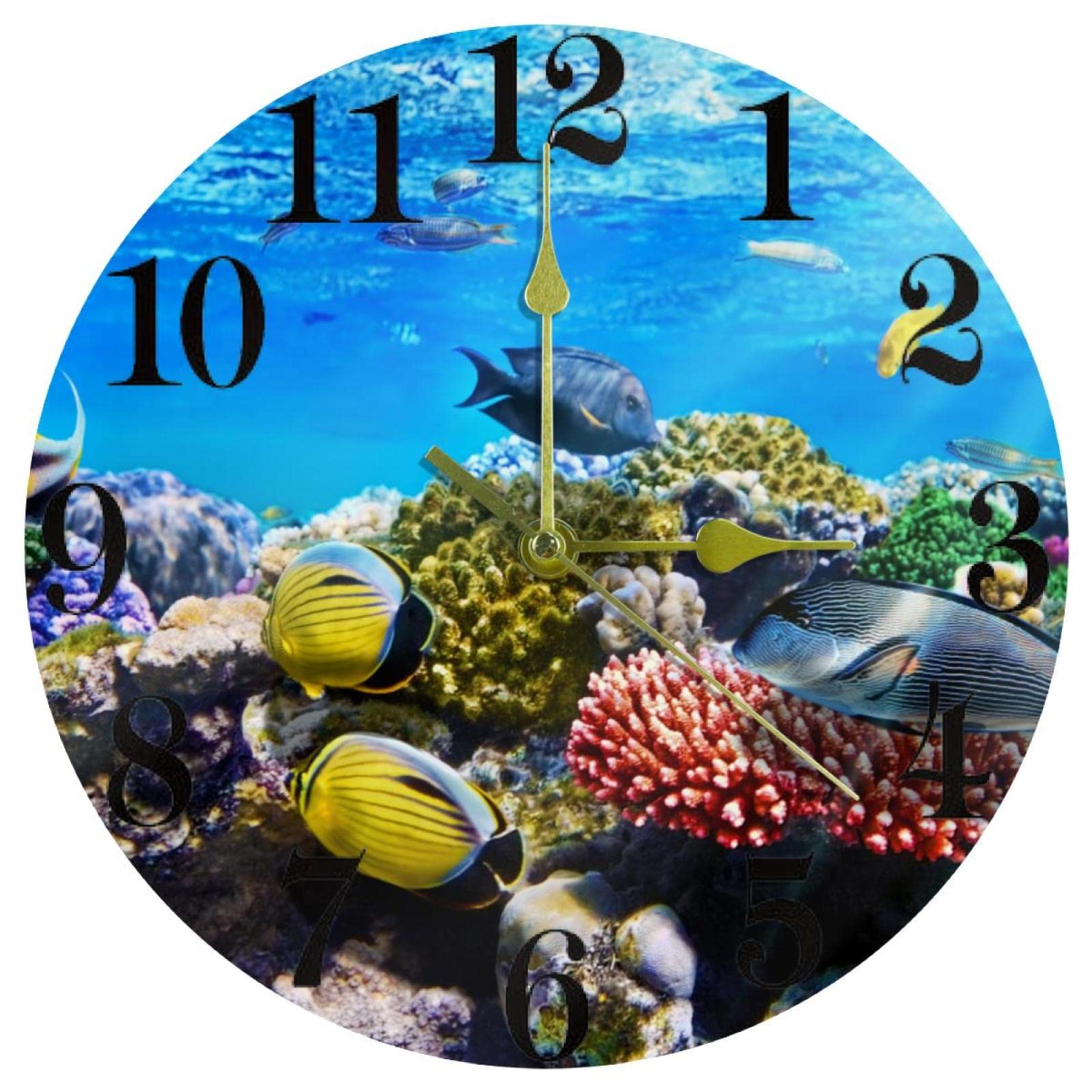 Horloge murale sous-marine silencieuse pour travailler sans nuisance sonore