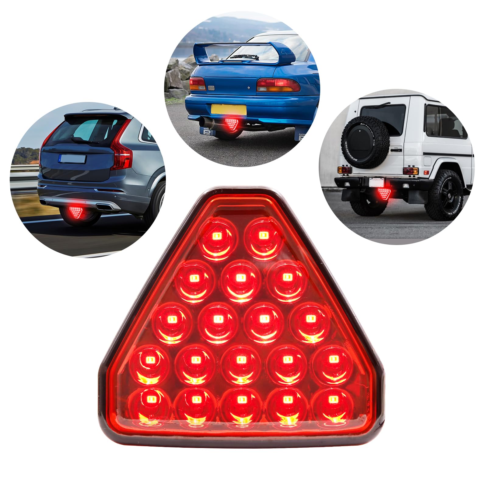 Snapklik.com : LED Car Rear Brake Light, 12V Universal Rear Tail Light ...