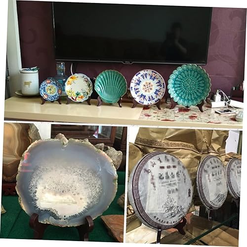 Miniatura 8 de Cabilock 4 piezas de 5 caballetes de escritorio soporte de marco de fotos decorativo soporte de placa caballetes soportes de placa soportes de placa