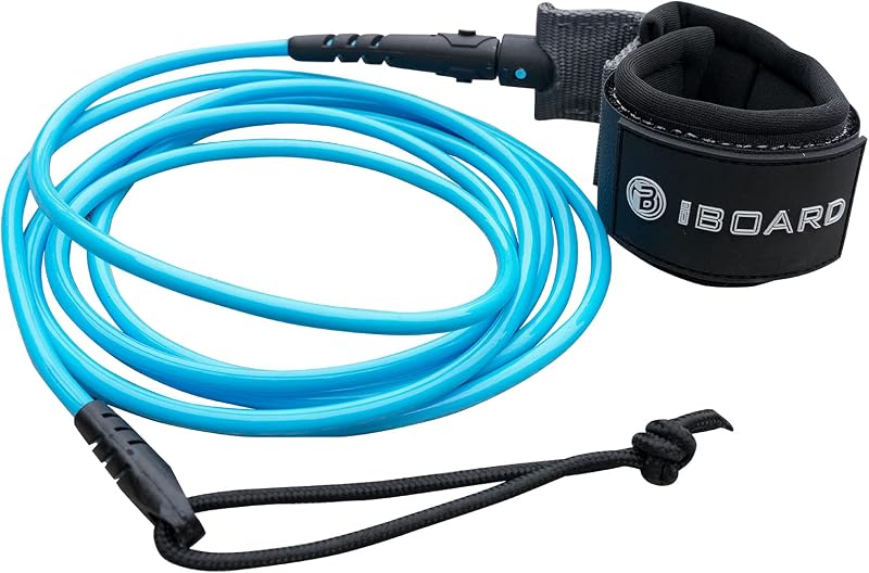 Surfboard Leash 6/7/8/9 Foot Surf Leash for Shortboard,Paddlefboard & Softboard 5.5mm Replacement Leash | Black and Blue