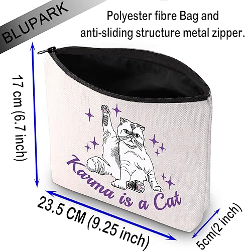 Miniatura 2 de BLUPARK Regalo inspirado en álbumes, bolsa de maquillaje para amantes de los gatos, mercancía para cantantes, bolsa de cosméticos inspirada en el