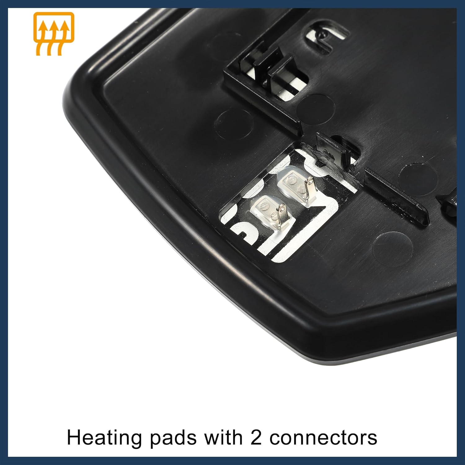 for Ford Escape 2008 2009 8L8Z17K707G Replacement Heated Mirror Glass with Backing Holder Car Driver Left Side Mirror Glass