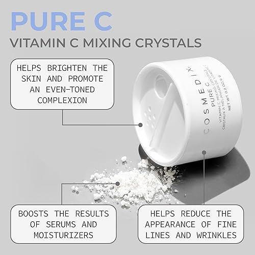 Miniatura 2 de COSMEDIX Pure C - Cristales mezcladores de vitamina C - Polvo facial puro de vitamina C - Aumenta otros productos para el cuidado de la piel facial