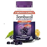 Sambucol Black Elderberry Gummies - Elderberry with Zinc and Vitamin C for Adults, Sambucus Gummies, Immune Support - 60 Count