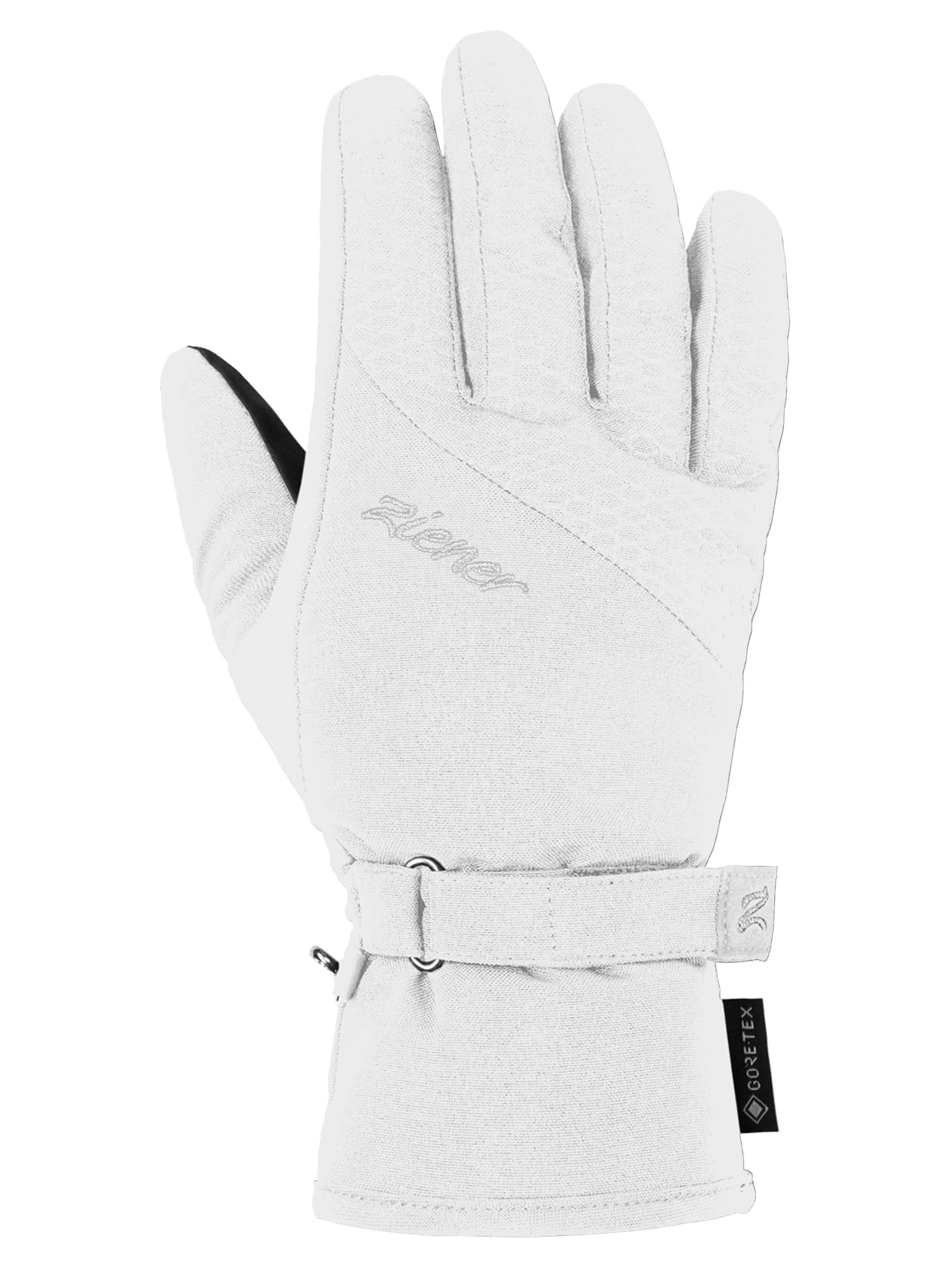 Ziener Damskie rękawice narciarskie KLAIRE/do sportów zimowych | Gore-Tex, bardzo ciepłe, białe parowanie, 8,5