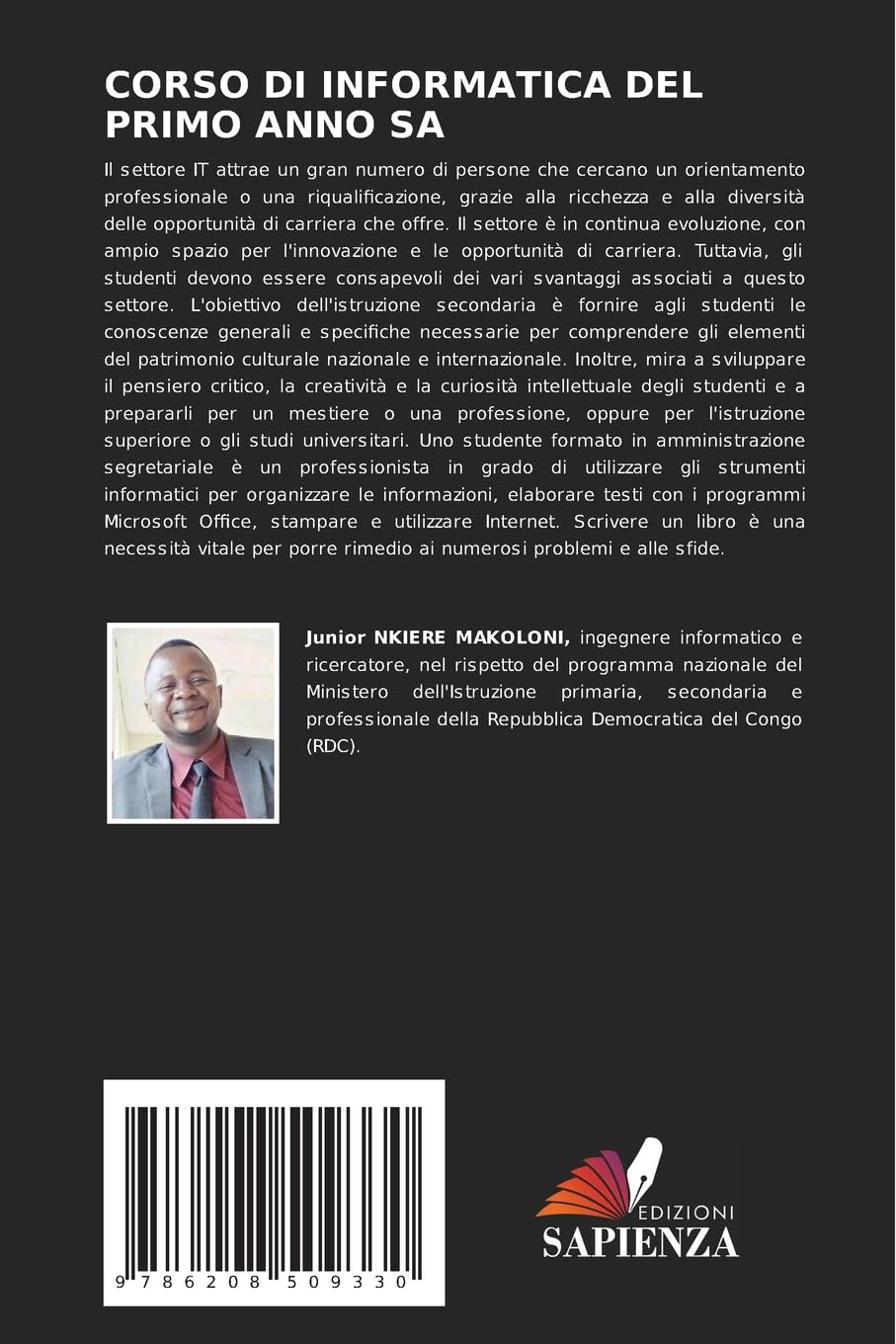 CORSO DI INFORMATICA DEL PRIMO ANNO SA
