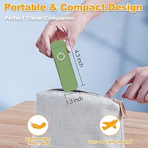 HIONXMGA Book Reading Light,Silent Touch Books Lamp for Reading in Bed,Rechargeable Clip on Booklight with 3 Amber Colors & 7 LEDs Precise Dimming for Eye Caring Night Reading,Book Lovers,Kids,Green