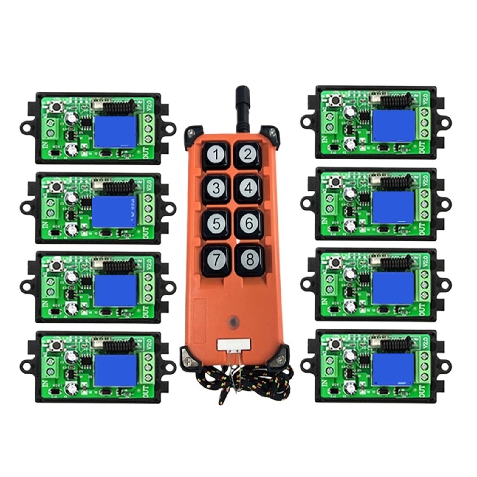 3000m DC12V 24V 1CH 1 CH Bezprzewodowy Pilot Zdalnego Sterowania Przełącznik Światła LED Wyjście Przekaźnikowe Nadajnik I Odbiornik Radiowy RF Stabilny Sygnał Precyzyjne Sterowanie(DC12V)