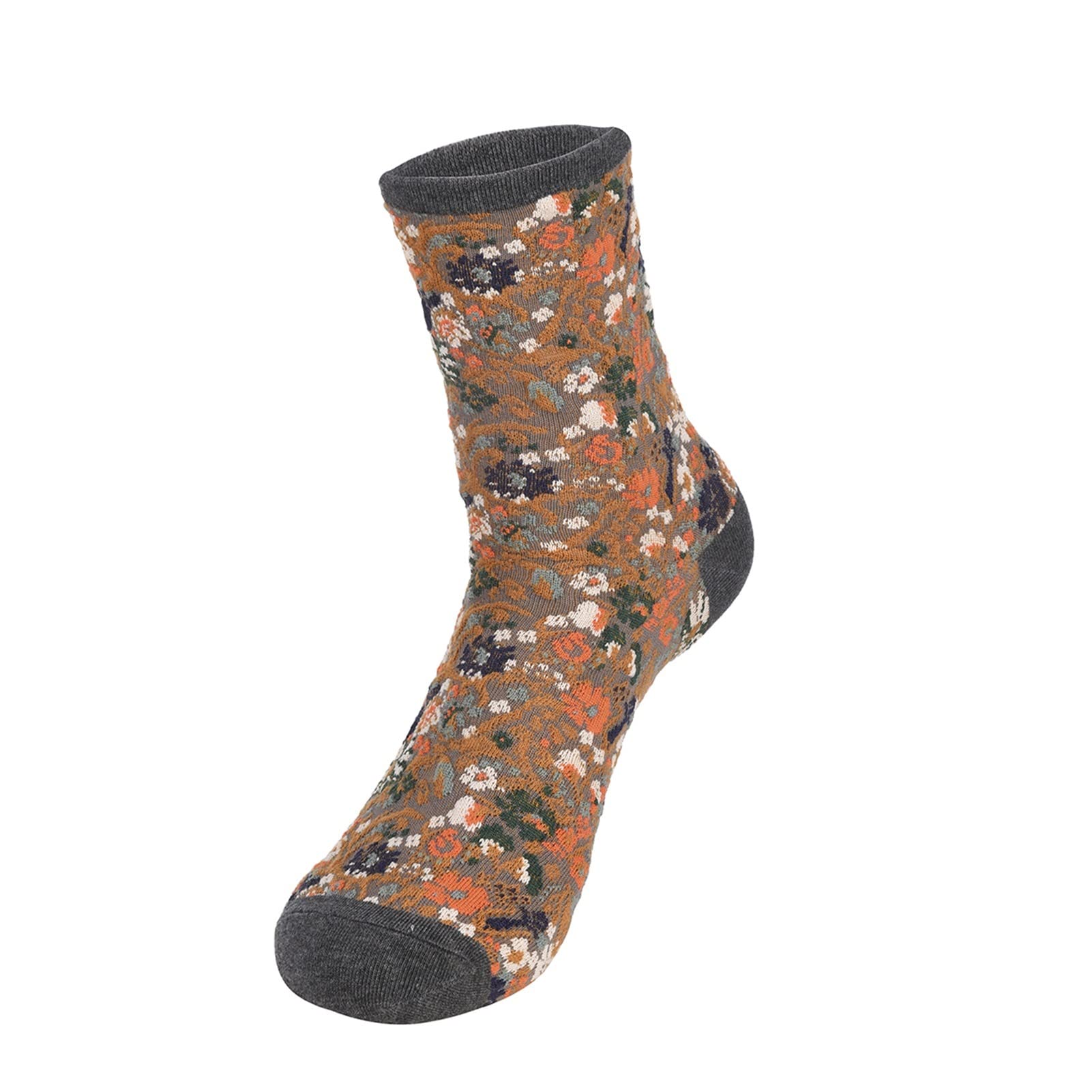 10 par skarpet (Color : Khaki, Size : 10 pairs of)