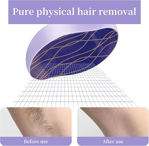 Miniatura 7 de Removedor de pelo de cristal, borrador de pelo de cristal para mujeres y hombres, borrador mágico para espalda, brazos y piernas, depilación