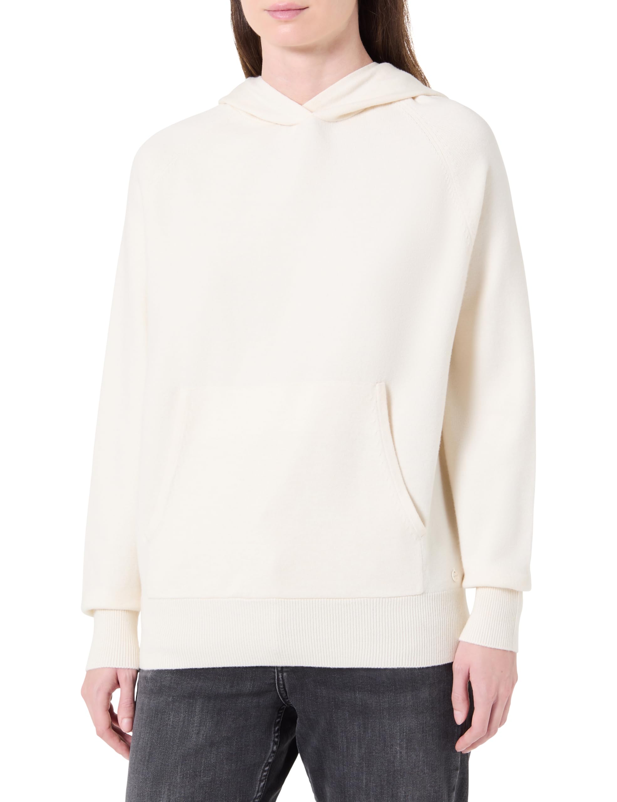 Replay Women's Hoodie with Hood, Butter 002 (Beige), XXS