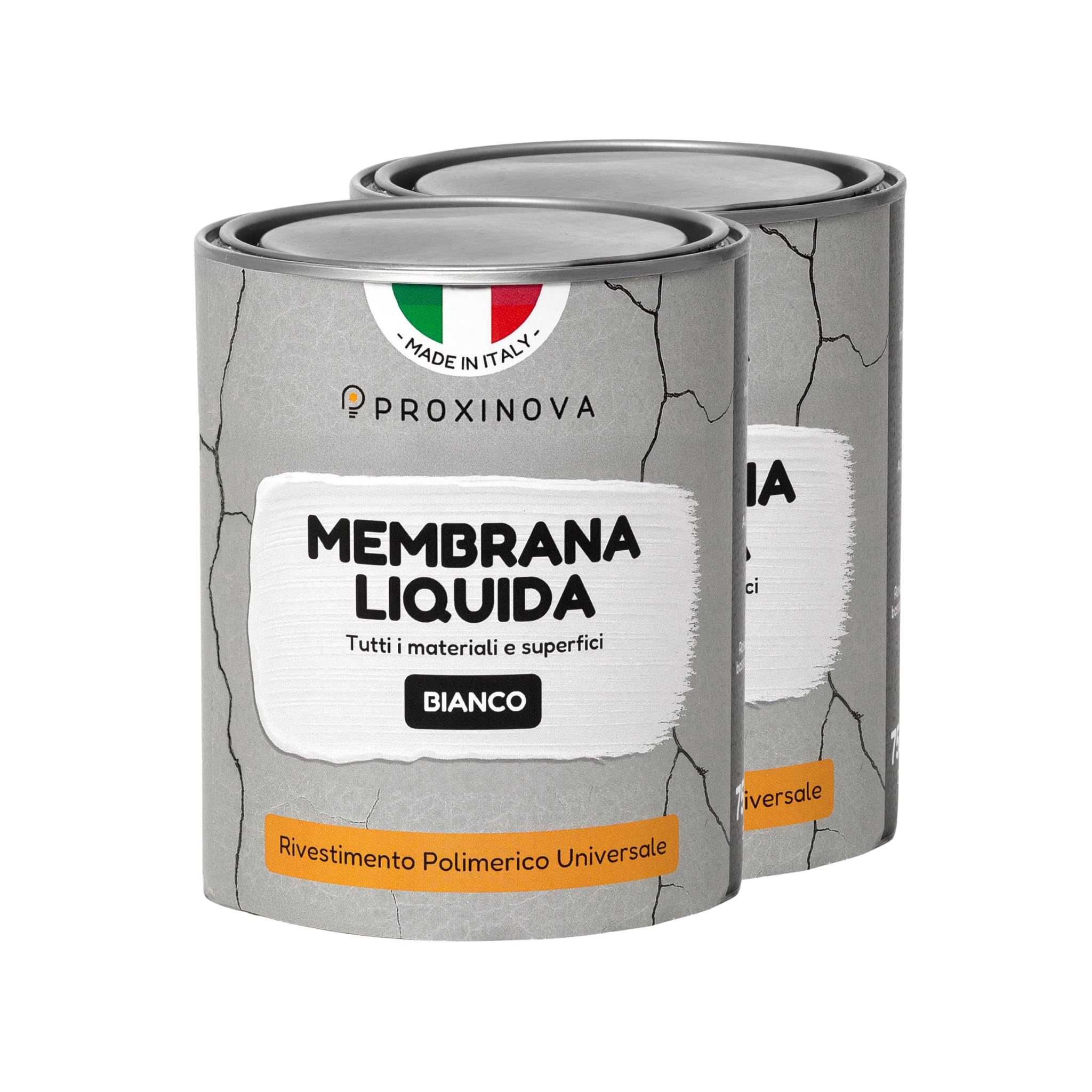 Produkt uszczelniający wodoodporny w płynie biały 2 KG PROXINOVA - uniwersalna żywica do dachów, ścian zewnętrznych, płytek, kominków, rynn. odporny na promieniowanie UV, naprawia przecieki, łatwy w