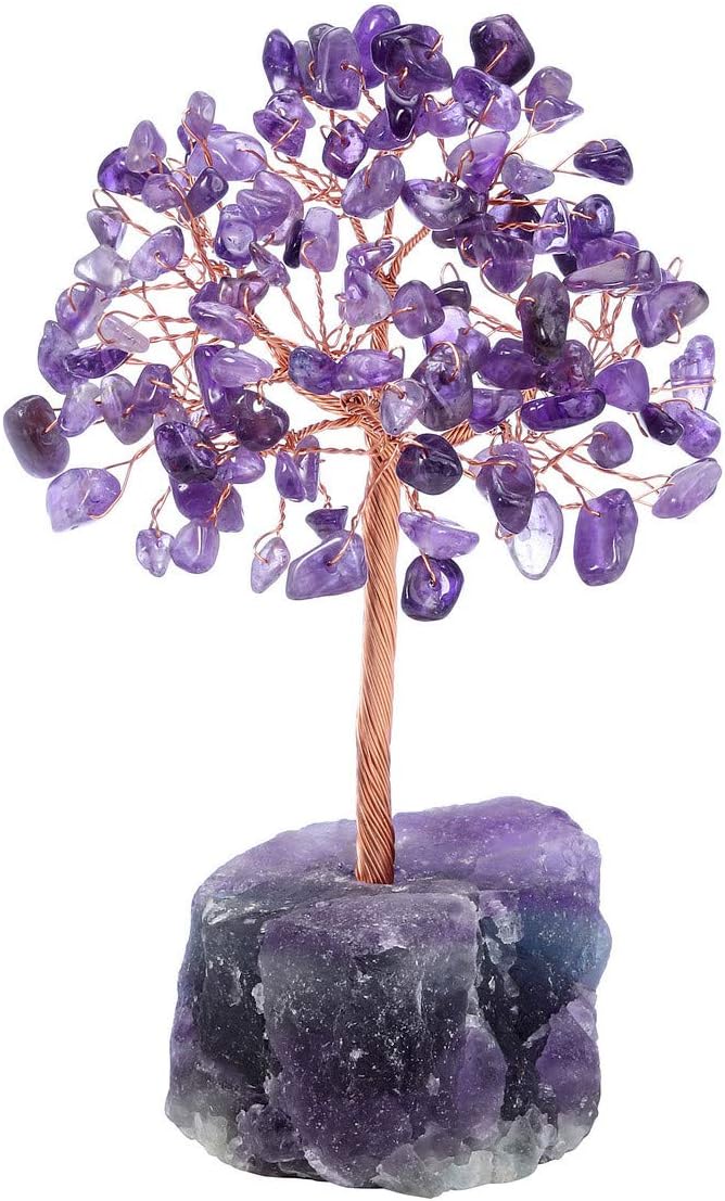 Amethyst Crystal Tree Healing Crystals Gemstones Feng Shui Tree Figurines