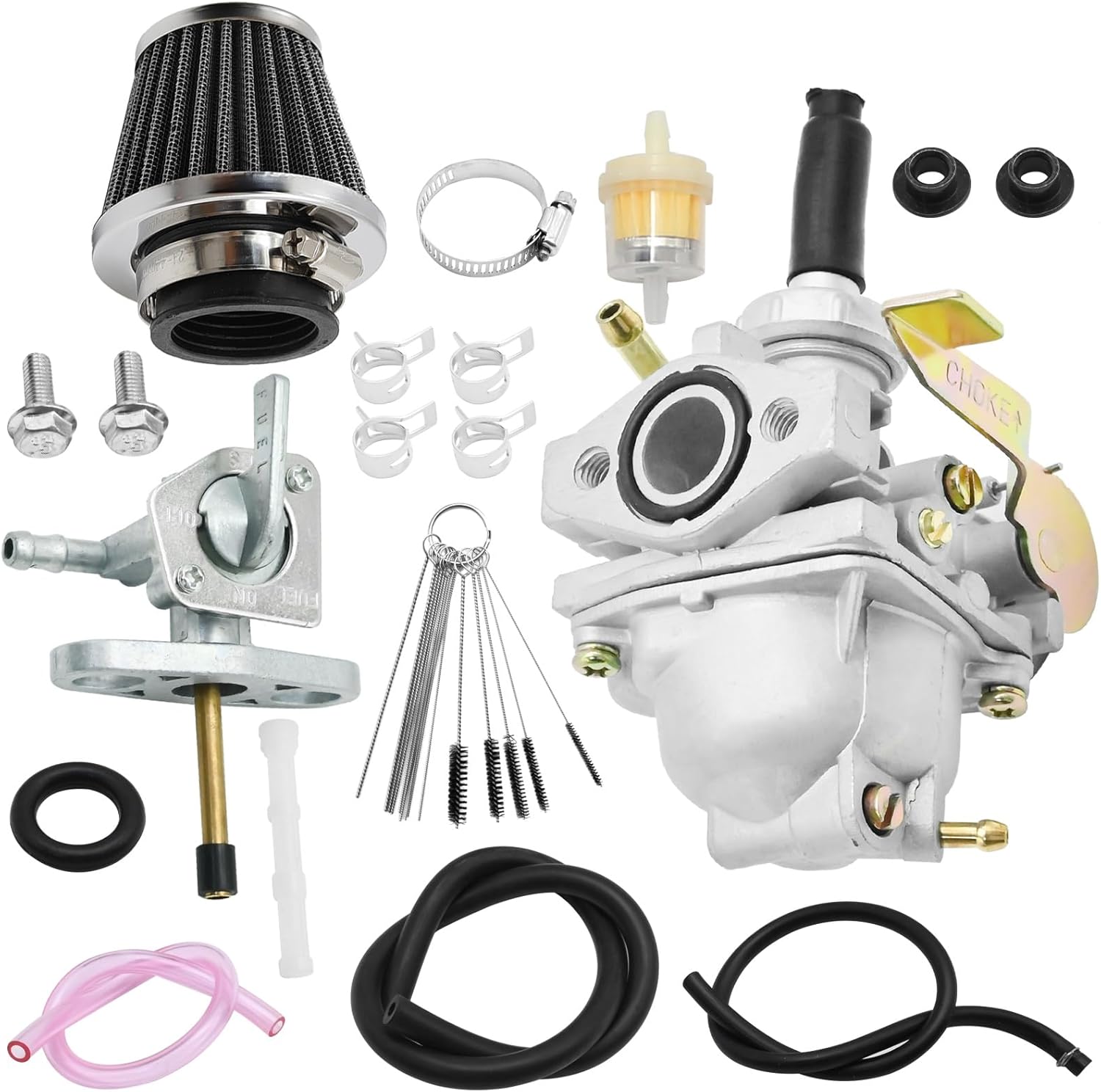 CRF50 Carburetor Carb Replacement for Honda XR50 CRF50F Z50 CRF XR 50R Z50R Z50A Carb Kit with Fuel Line Fuel Filter Air Filter