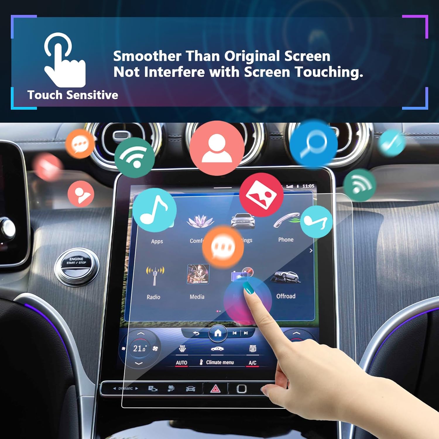 BROTECT AirGlass Protection D'écran En Verre Pour Honda CL500