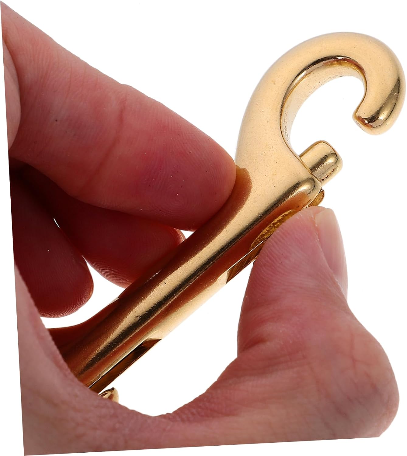 CORHAD 4pcs Brass Lobster Clasp Oval Swivel Trigger Clips for Straps Bags and Leathercraft Non Solid Brass Snap Hooks for Quick Connect Disconnect