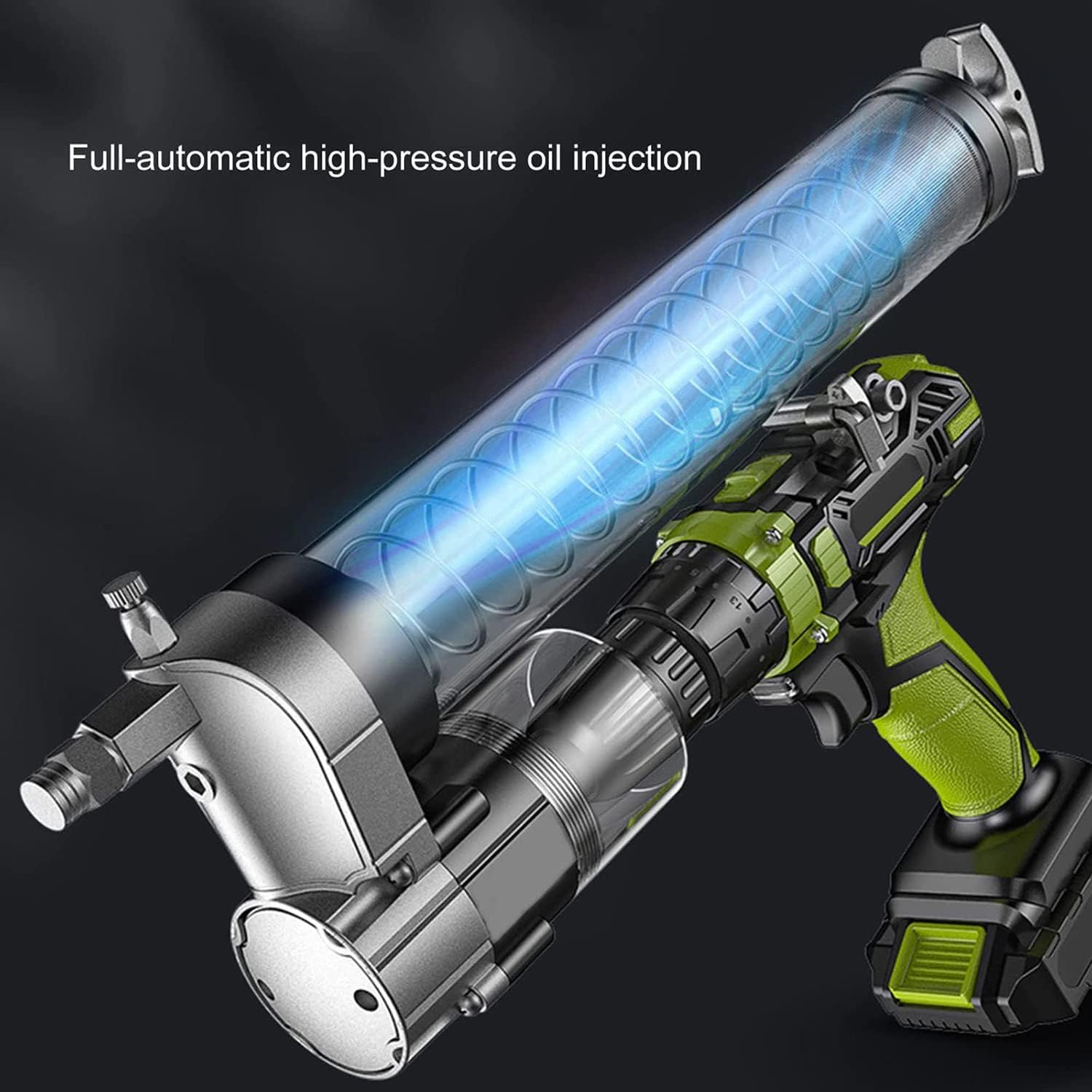 Akumulatorowy pistolet do smarowania, wiertarka litowa 25 V, podwójna prędkość, mechaniczny sprzęt do wtrysku smarowania