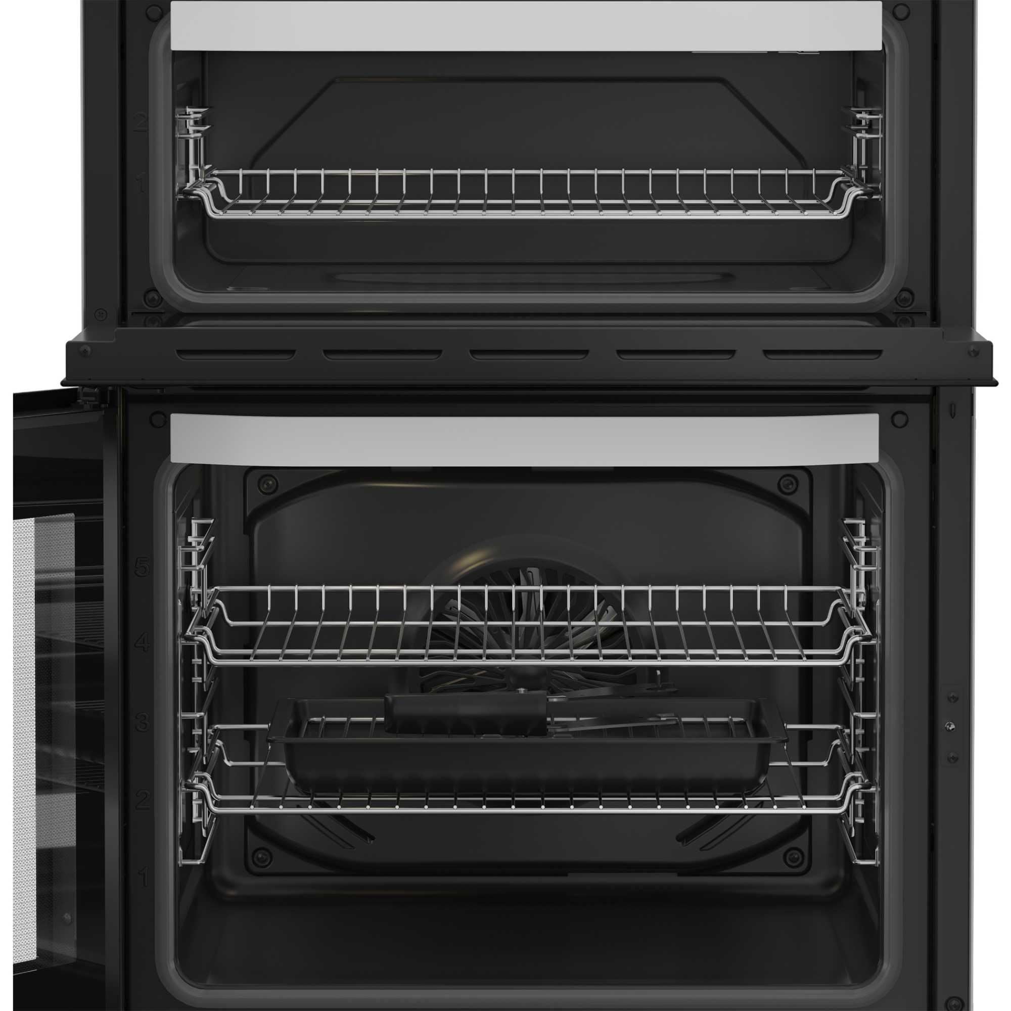 Hotpoint HDE6VDW 60cm Electric Double Cooker with Multiflow - White — view 5