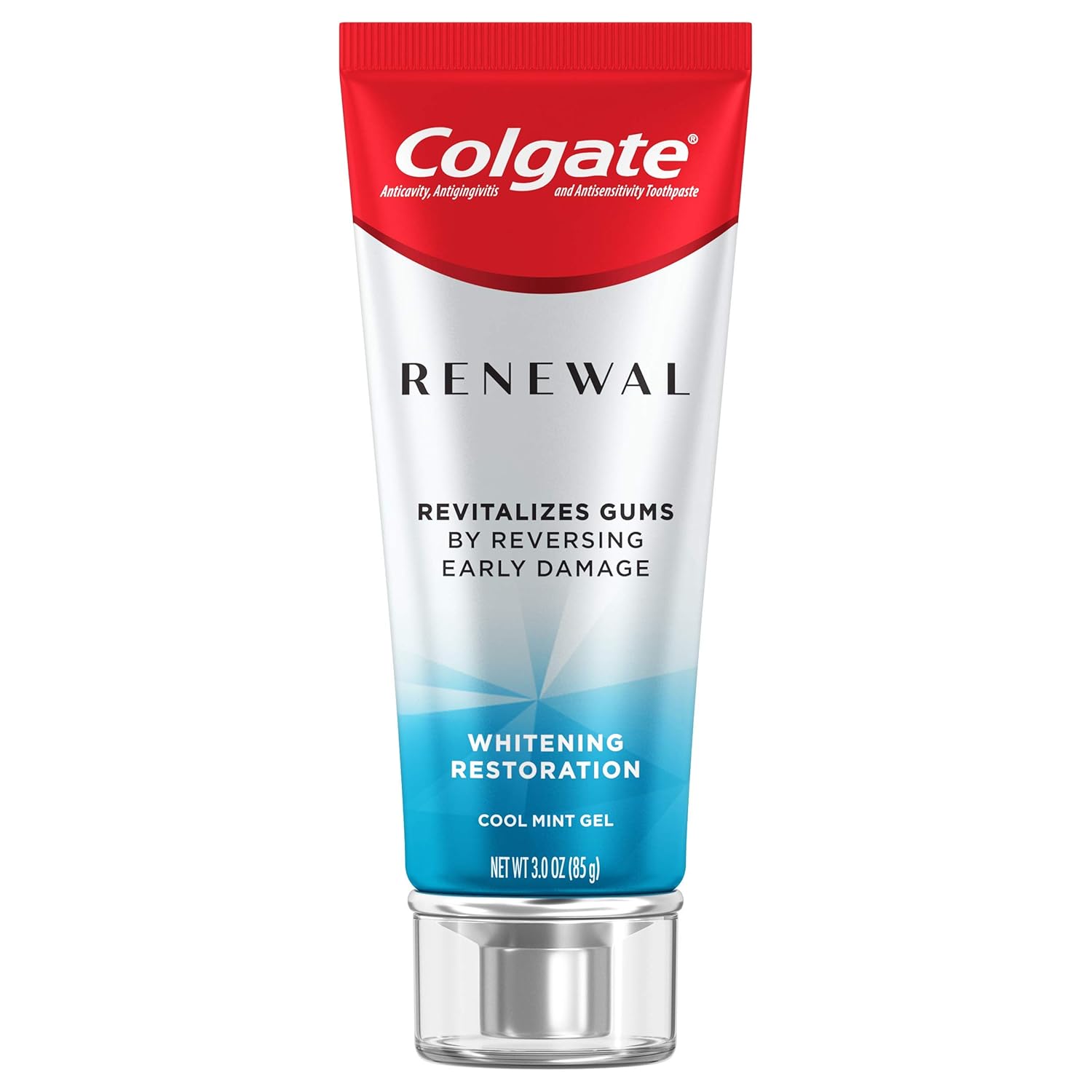 Colgate Renewal Gum Toothpaste for Gum Health, Teeth Whitening Restoration, Cool Mint Gel - 3 ounce (2 Pack) : Beauty & Personal Care