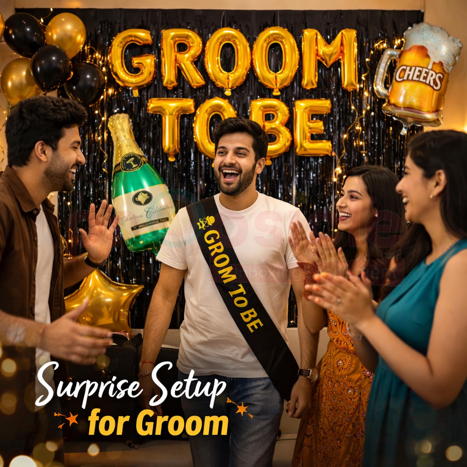 Groom to Be Party Decorations - Bachelor Party Set -4