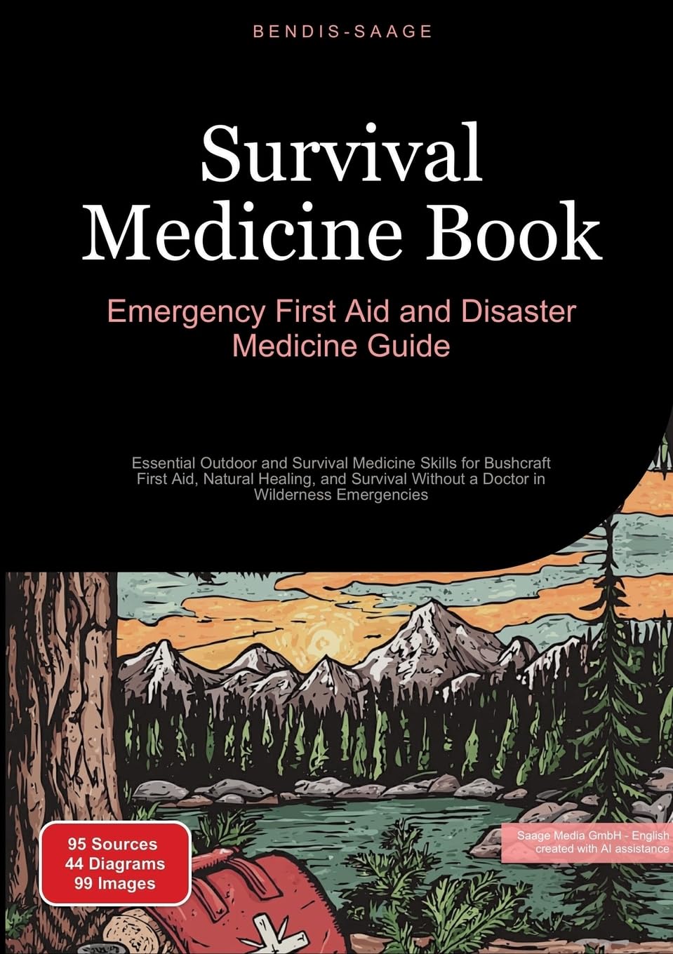 Survival Medicine Book: Emergency First Aid and Disaster Medicine Guide: Essential Outdoor and Survival Medicine Skills for Bushcraft First Aid, ... Without a Doctor in Wilderness Emergencies