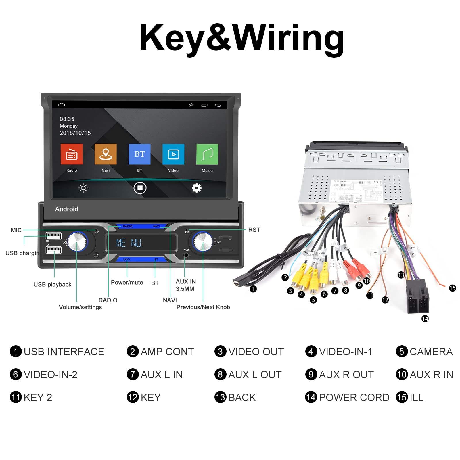 NHOPEEW Android 10.1 2 DIN Autoradio [2G 32G] für Renault Dacia Duster