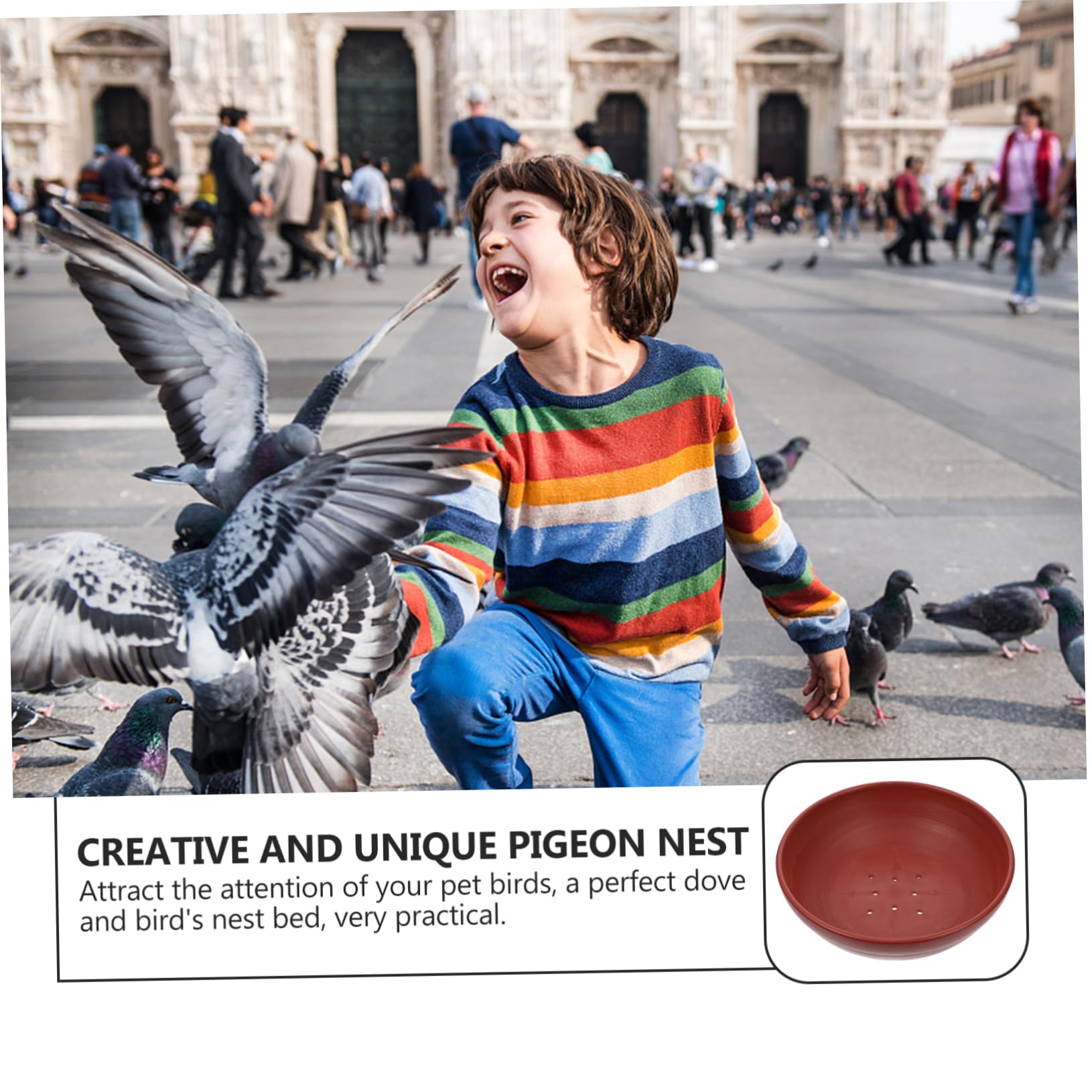 Toddmomy Nido per Piccioni in Plastica Marrone Resistente e Confortevole 2 Pezzi Nido per Uccelli da Allevamento Domestico, per Uso Familiare e Quaglie