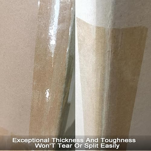 Miniatura 6 de Cinta de embalaje resistente, 2.36 pulgadas x 328 yardas, cinta de embalaje transparente para embalaje de envío, sellado en movimiento, sellado