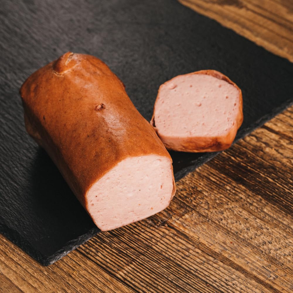 Leberkäse – ca. 500 g | Rauchofen-Fleischkäse aus Schwein & Rind | Zum Backen oder kalt genießen | Kumitzberg Feinkost