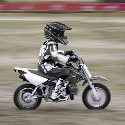 Miniatura 3 de Casco de motocross, casco para jóvenes y adultos para cuatrimoto, motocross, BMX, cuatrimoto todoterreno para montaña, certificado DOT, con guantes,