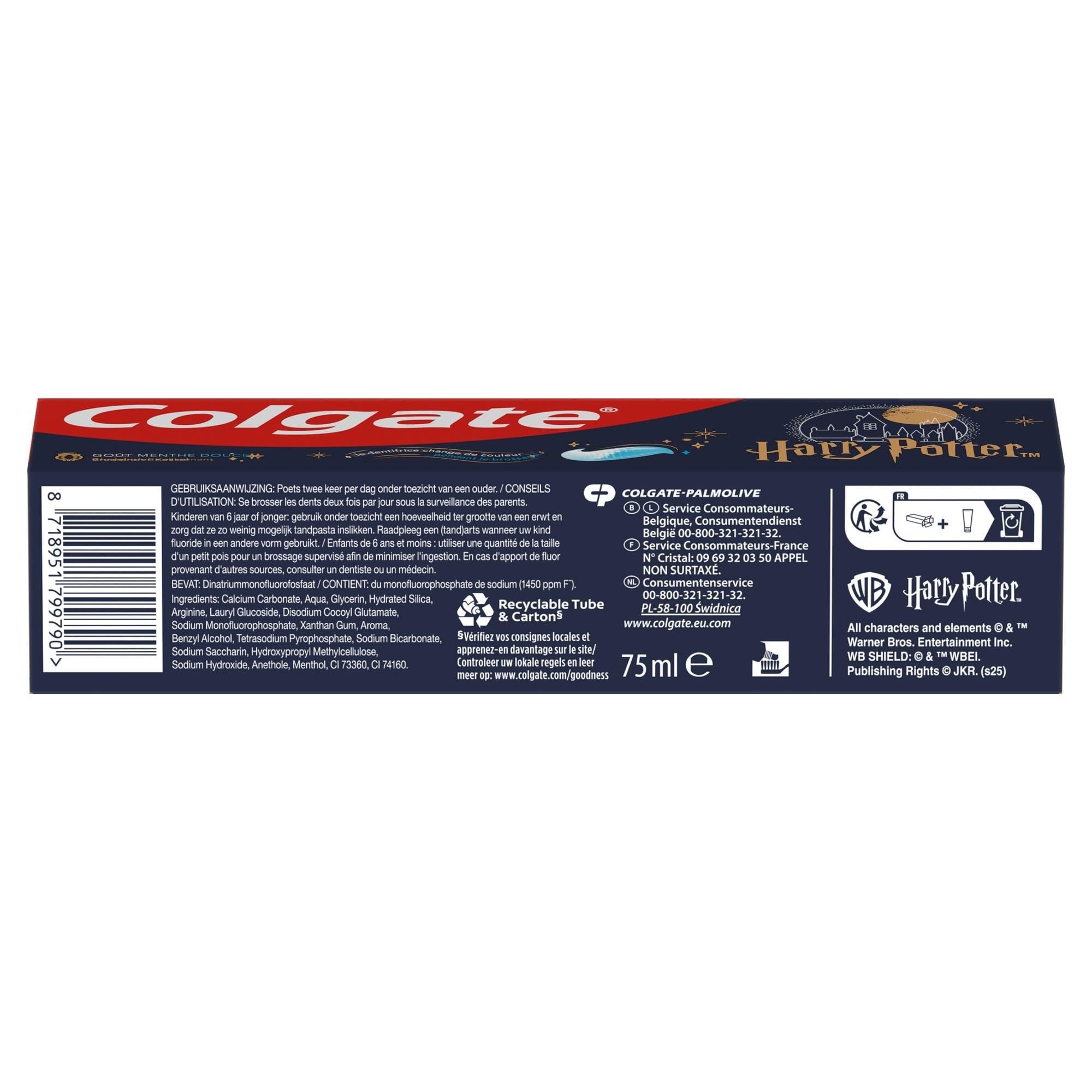 Colgate - Dentifrice Harry Potter - 24x75ml + 8 Brosses à dents