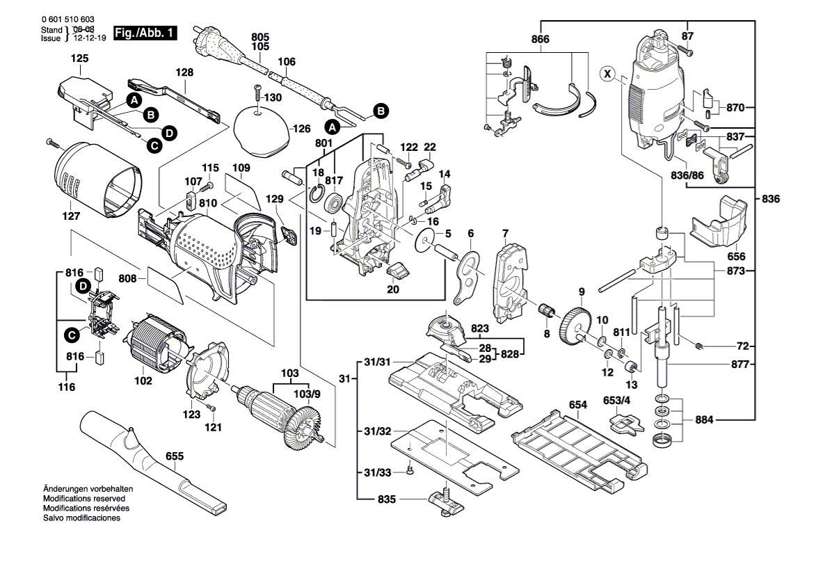 Bosch 2608000305 - Piastra di ricambio per sega alternativa, Jigsaw Base Sole Plate Shoe Foot