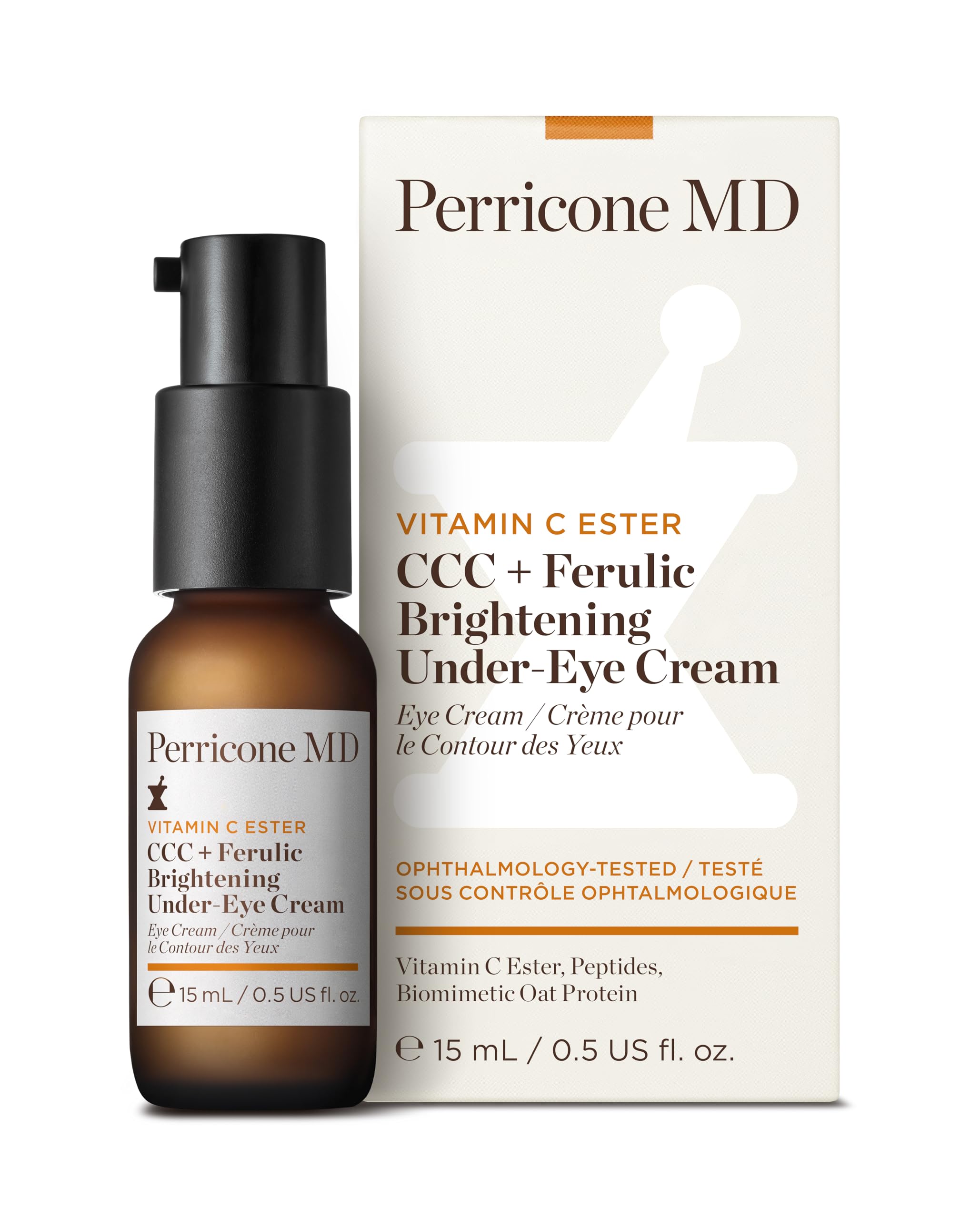 Perricone MD CCC+ Ferulic Brightening Under-Eye Cream, 0.5 fl oz. | Eye treatment to target puffiness, dark circles, fine lines and tired-looking eyes.
