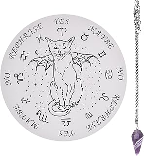 Xinying Drewniana deska do krojenia białego kota, 25 cm, z kryształowym wisiorkiem, ornamenty, delikatne mieszkanie, dekoracja hotelowa