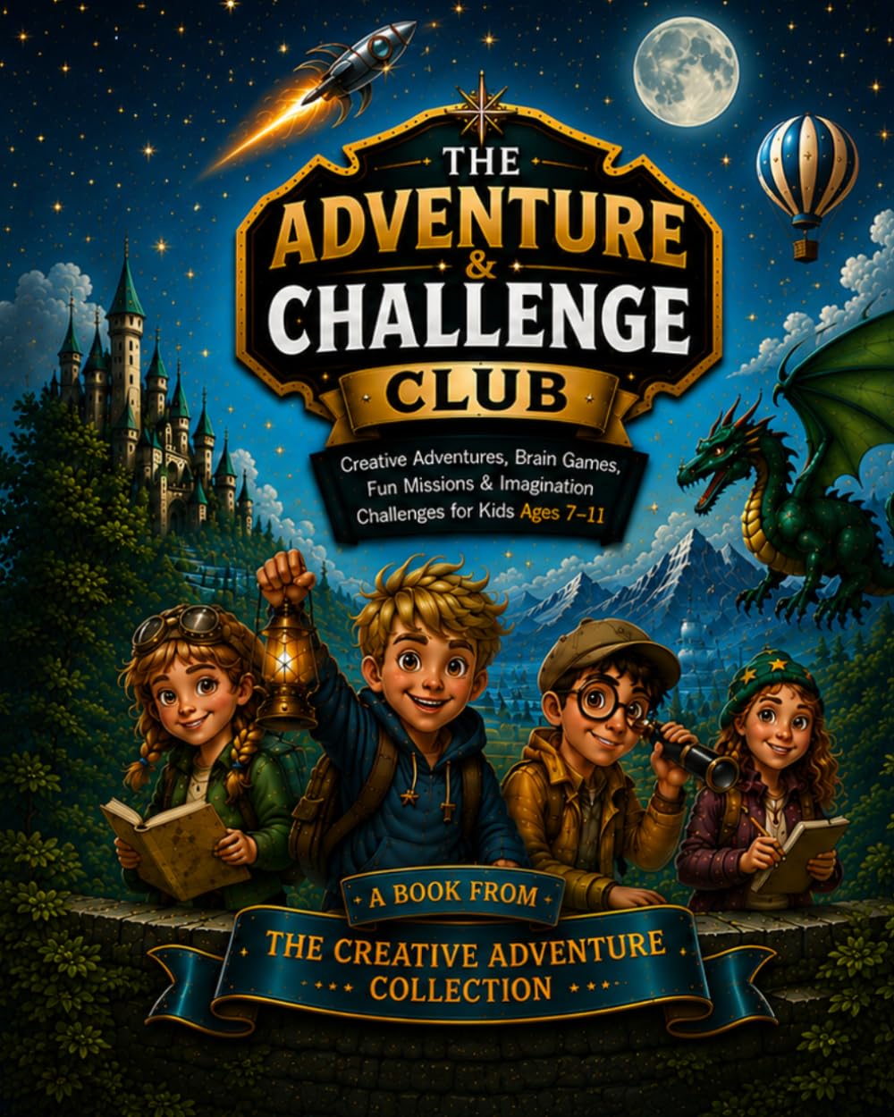 The Adventure & Challenge Club: Creative Adventures, Brain Games, Fun Missions & Imagination Challenges for Kids Ages 7-11 (The Creative Adventure Collection)