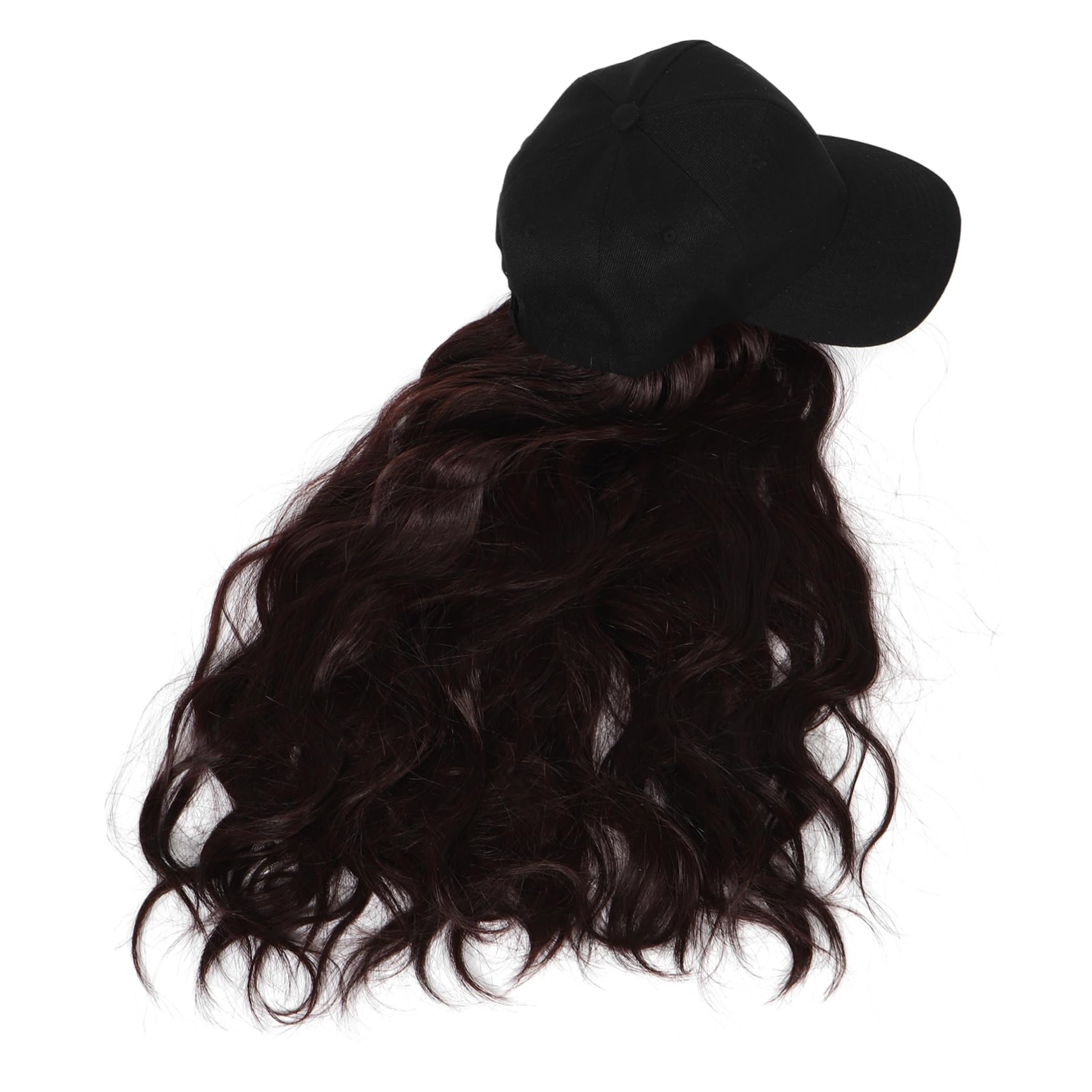 Perruque casquette de baseball cheveux bouclés solution coiffage - 8