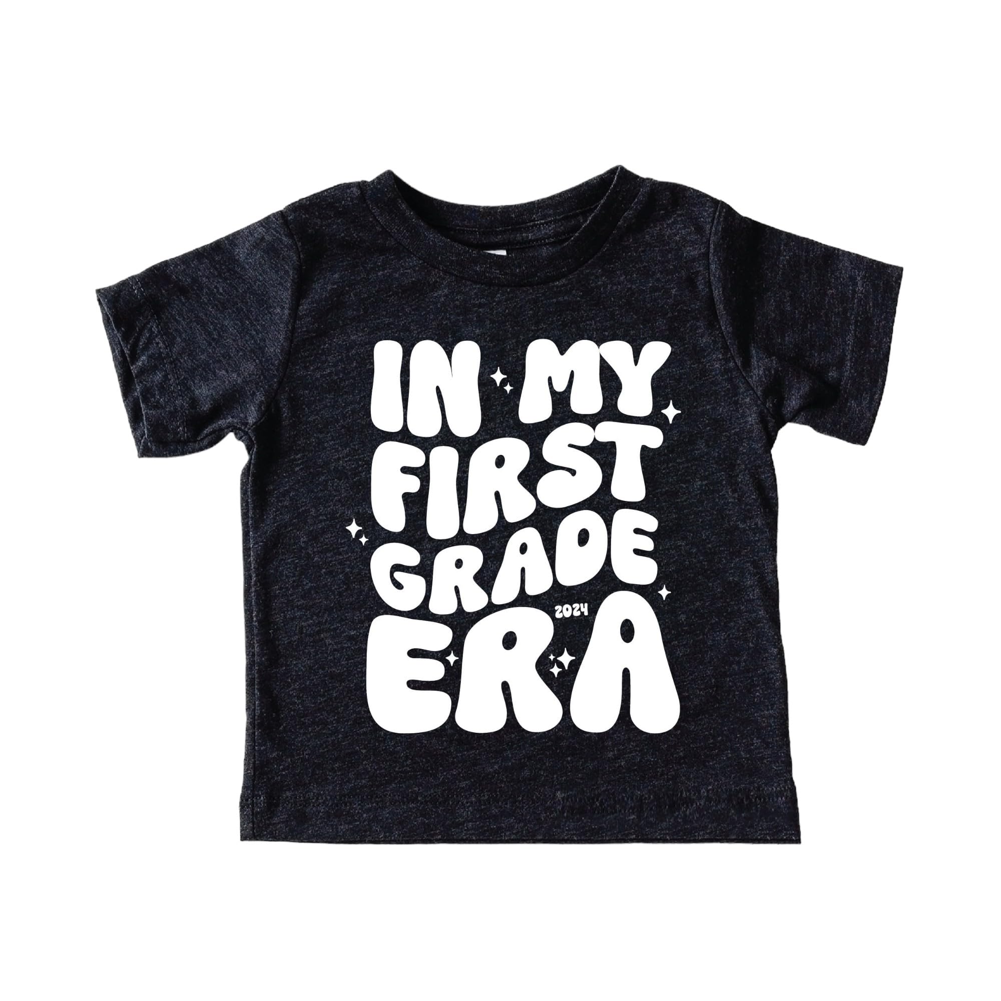 GenericCustomizable In My First Grade Era T-shirt Trendy Wavy Font First Day Of Schools Shirt Family Matching Shirts Kid Children Tee T Shirt