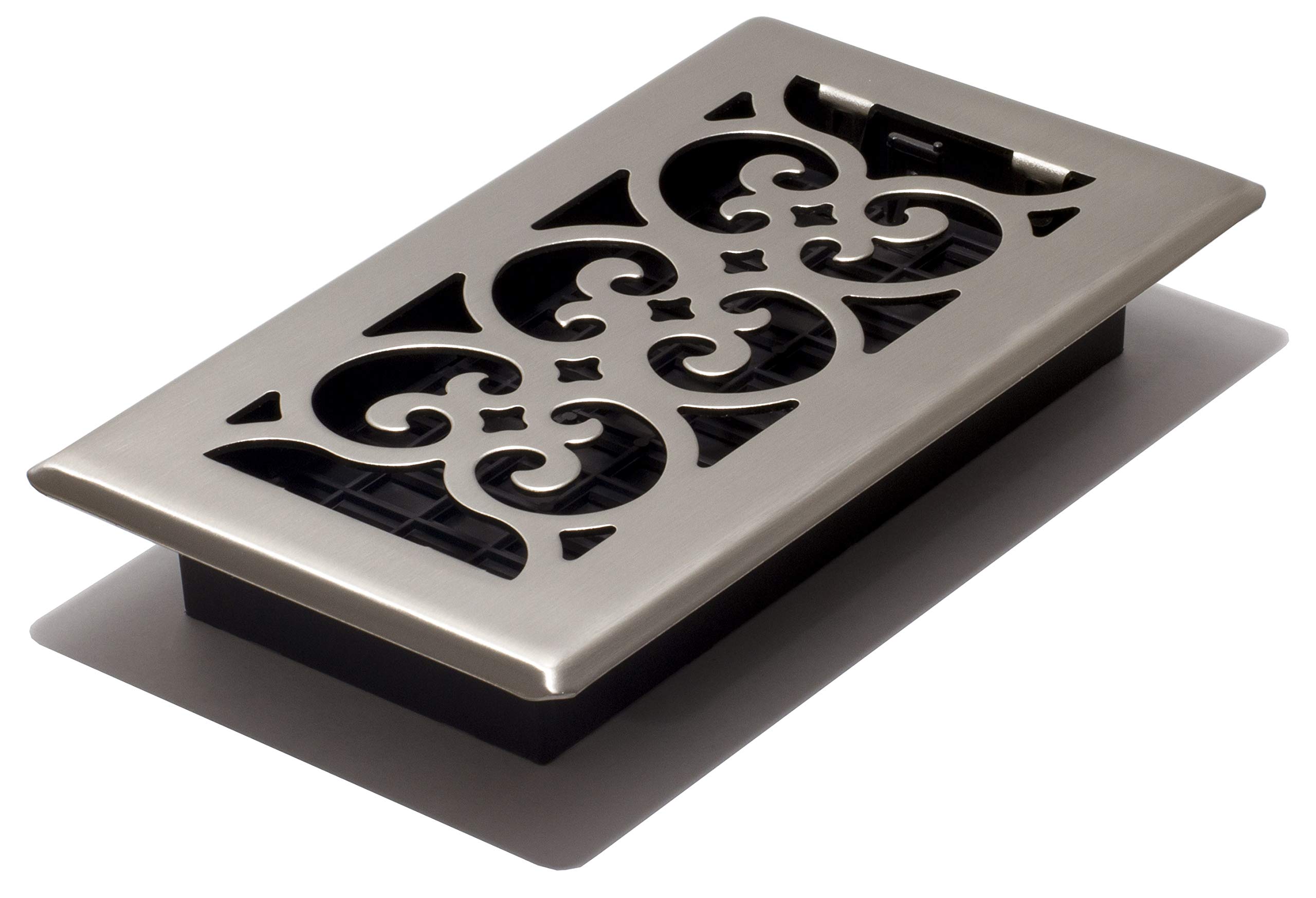Decor Grates SPH408-NKL Floor Register, 4x8, Brushed Nickel Finish, 4x8 Inches - Image 3