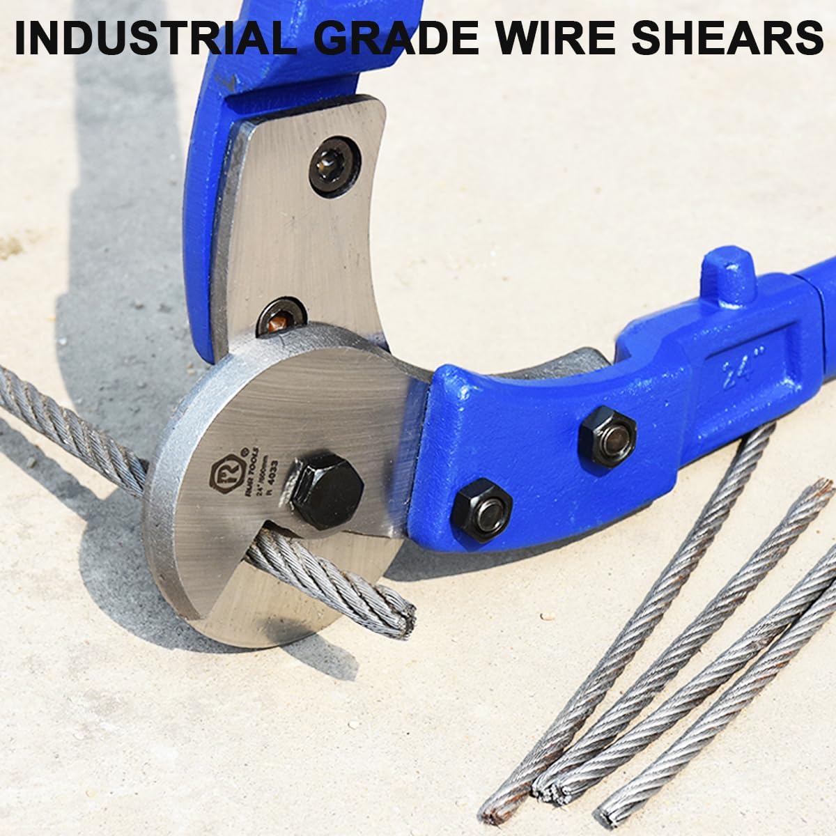 Wire Cutters 36 inch | Wire Rope Cutter Heavy Duty | Industrial-Grade Wire Cutter Pliers, Forged from T8 Alloy Steel, Hardness HRC62, Sharp Cutting. for Stainless Steel Wire, Hard Wire Ropes
