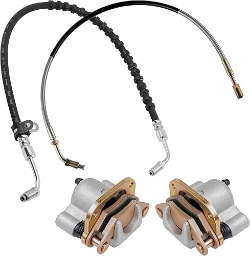 Caltric Brake Caliper w/Pad & Line Compatible with Polaris Xpress